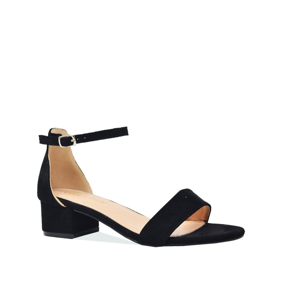 Black Low Platform Sandal - Women Chase & Chloe - Picture 3 of 4